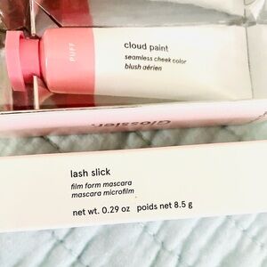 Glossier BUNDLE Mascara and Blush NIB